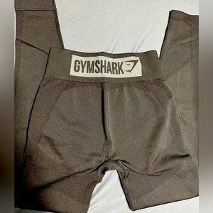 Gymshark Flex High Waisted Leggings - Black/ Charcoal- size M